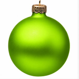 Lime Green Baubles (S)